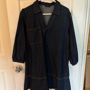 Dark Blue Denim Dress